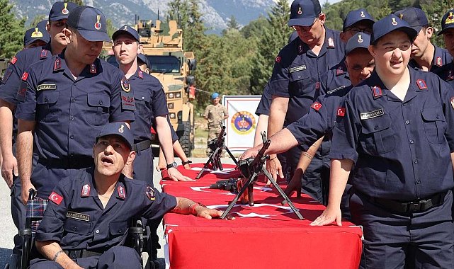 Muğla'da engellilerin askerlik sevinci