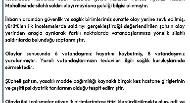 Pompalı tüfekle eşi dahil 6 kişiyi öldürdü, 8 kişiyi yaraladı