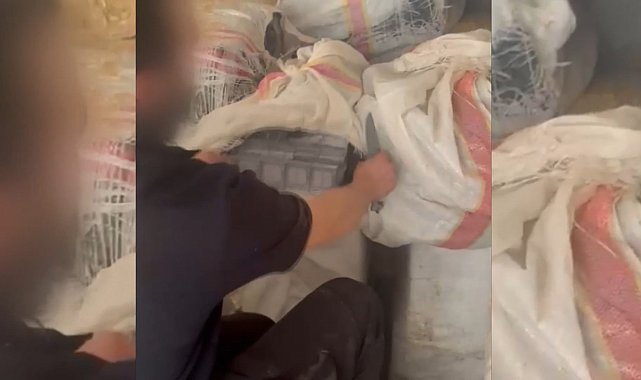 Saman balyalarının 40 bin paket kaçak sigara ele geçirildi