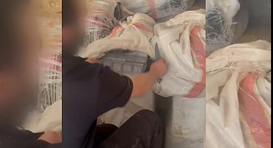 Saman balyalarının 40 bin paket kaçak sigara ele geçirildi