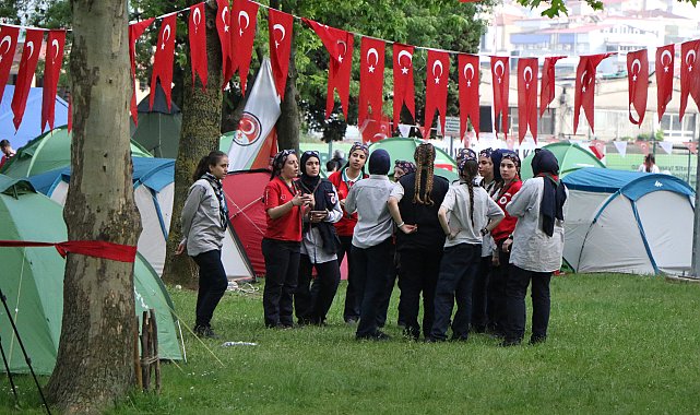 Samsun'da 500 izci kampa girdi