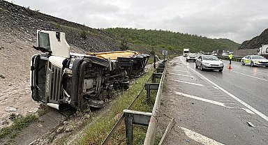 Samsun'da iki TIR çarpıştı: 2 yaralı