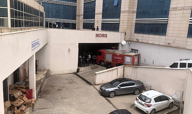 Siirt'te hastane çamaşırhanesinde yangın