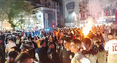 Silivri'de Galatasaray'ın şampiyonluğu kutlandı