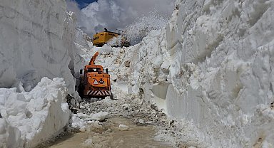 Şırnak'ta 7 metreyi aşan karla mücadele