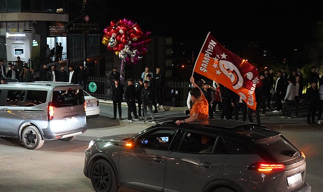 Şırnak'ta Galatasaray'ın şampiyonluğu coşkuyla kutlandı