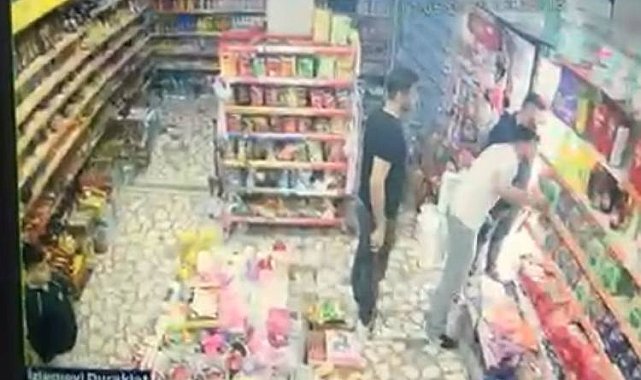 Sultangazi'de markete saldıran engelli bireyi annesi durduramadı
