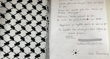 Sumud Filosu aktivisti Mallet'ten Türk sağlık çalışanlarına teşekkür mektubu