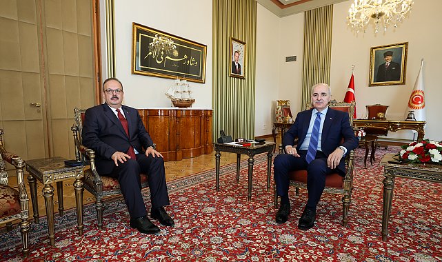 TBMM Başkanı Kurtulmuş, Ankara Valisi Canbolat'ı kabul etti