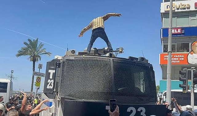TOMA’ya çıkan eylemci tutuklandı