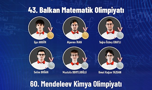 Uluslararası Bilim Olimpiyatları'nda Türk genlerinden büyük başarı: 4 altın, 8 gümüş ve 1 bronz madalya