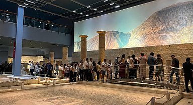Zeugma Mozaik Müzesi'ne bayram tatilinde ziyaretçi akını