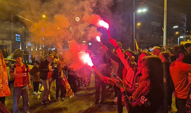 Zonguldak'ta Galatasaray taraftarları sokakta