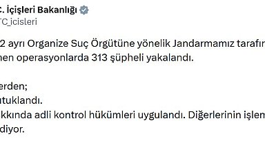 24 ilde 32 organize suç örgütüne operasyon: 197 tutuklama