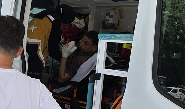 Ahşap kesim makinesine elini kaptıran işçinin 2 parmağı koptu