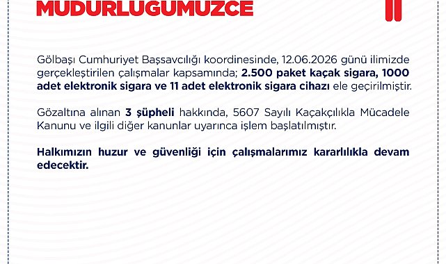 Ankara'da 2 bin 500 paket kaçak sigara ele geçirildi: 3 gözaltı