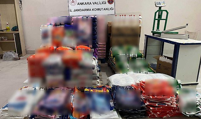 Ankara'da 3 ton sahte deterjan ele geçildi