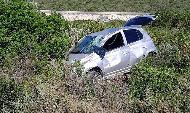 Aydın'da otomobil şarampole uçtu: 2 ölü
