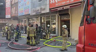 Bağcılar İSTOÇ'ta iş yerinde çıkan yangın söndürüldü