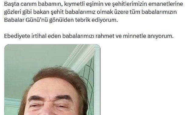 Bakan Göktaş, Babalar Günü'nü kutladı