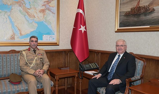 Bakan Güler, Irak'ın Ankara Askeri Ateşesi Tümgeneral Khalil ile görüştü