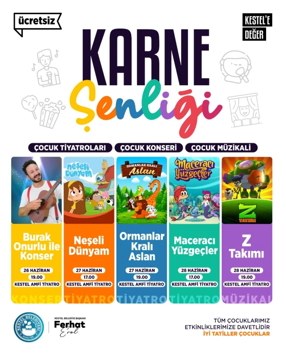 Başkan Erol’dan Çocuklara Dolu Dolu Tatil Armağanı