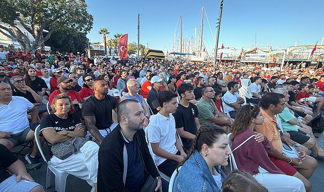 Bodrum'da milli maç heyecanı