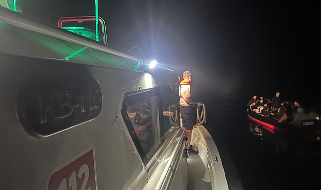 Bodrum'da yardım talep eden 32 kaçak göçmen kurtarıldı
