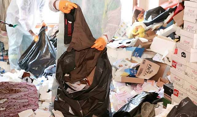 Bursa’da bu evden 20 ton çöp çıktı
