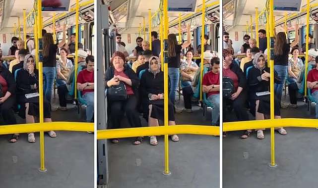 Bursa metrosunda 'telefon' kavgası