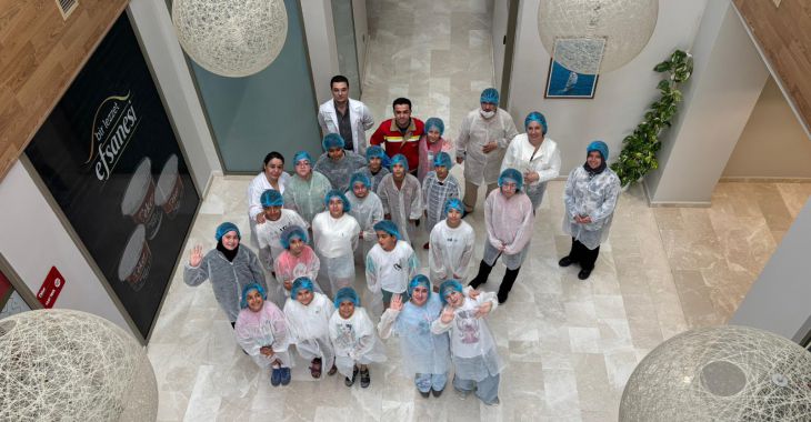 Bursalı öğrenciler süt fabrikasını gezdi