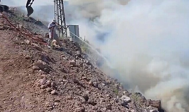 Çanakkale'de makilikte yangın