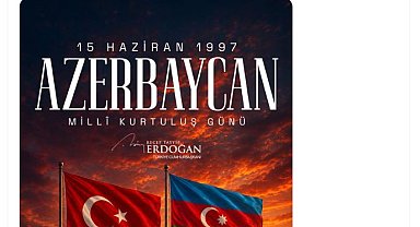 Cumhurbaşkanı Erdoğan, Azerbaycan'ın Milli Kurtuluş Günü'nü kutladı