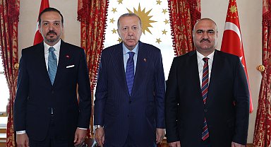 Cumhurbaşkanı Erdoğan, Kerkük Valisi ve Irak Türkmen Cephesi Başkanı Mehmet Seman Ağa'yı kabul etti