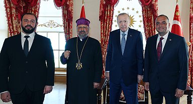 Cumhurbaşkanı Erdoğan, Sevan Sıvacıoğlu ve Patrik Maşalyan'ı kabul etti