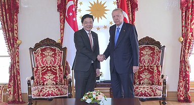 Cumhurbaşkanı Erdoğan, Singapur Başbakanı Wong'u kabul etti