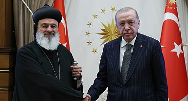 Cumhurbaşkanı Erdoğan, Süryani Ortodoks Kilisesi Patriği'ni kabul etti