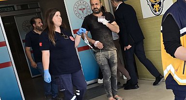 Elini testereye kaptıran işçinin parmağı koptu