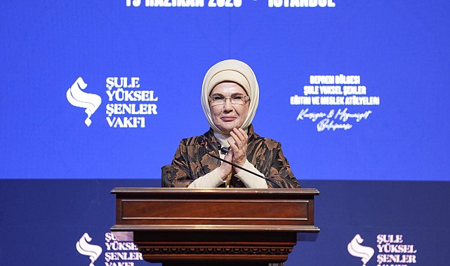 Emine Erdoğan'dan 'Deprem Bölgesi Şule Yüksel Şenler Eğitim ve Meslek Atölyeleri' programına ilişkin paylaşım