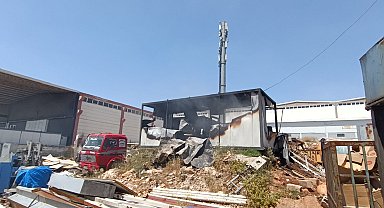 Gaziantep'te metal işletme atölyesinde yangın