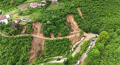 Giresun'da heyelan riski altındaki 33 ev tahliye edildi