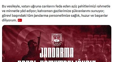 İletişim Başkanı Duran, Jandarma Teşkilatı'nın kuruluş yıl dönümünü kutladı