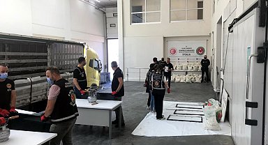 İpsala Sınır Kapısı'na gelen TIR'da 1,5 ton uyuşturucu ele geçirildi