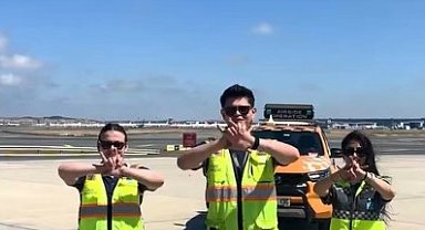 İstanbul Havalimanı çalışanlarından Milli Takım'a destek videosu