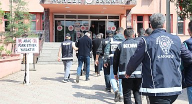 Karabük merkezli 5 ilde suç örgütüne operasyon: 7 tutuklama
