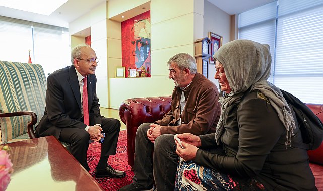 Kılıçdaroğlu, mağdur aileyi makamında kabul etti