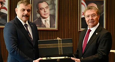 KKTC Başbakanı Üstel, Bakan Çiftçi'yi kabul etti