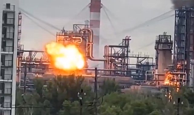 Moskova'da petrol rafinerisine İHA saldırısı