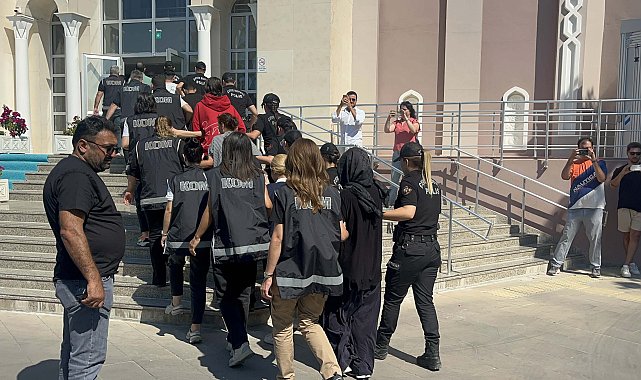 Muğla'da organize suç örgütü şüphelileri adliyede