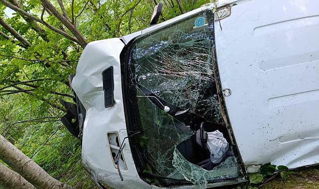 Ordu'da minibüs şarampole yuvarlandı: 11 yaralı